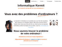 Tablet Screenshot of informatique-kermit.ca